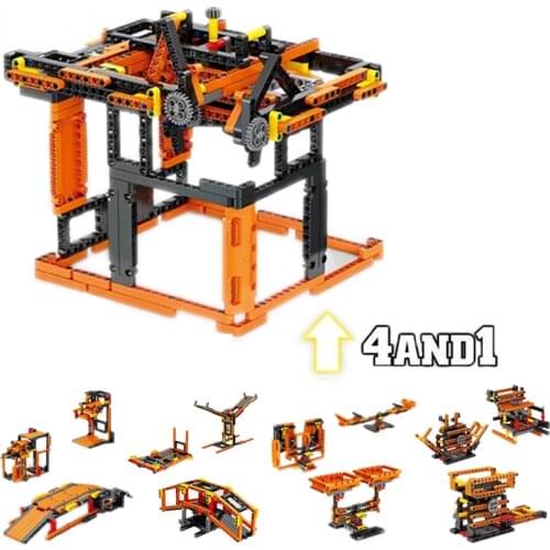 4in1 Inventor Building Blocks Claw Machine 3D Modle Brick Construction Set DIY Educational Toys For Kid Birthday Gift 797PCS
