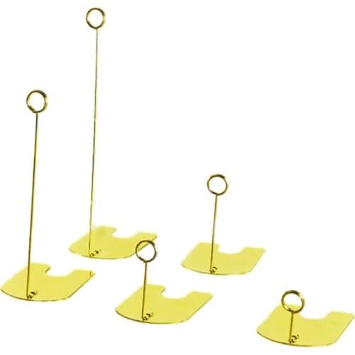 50 pcs 5/10/15/20cm gold silvery black sign clip paper name card holder POP metal sign price tag clip label holder stand clamp