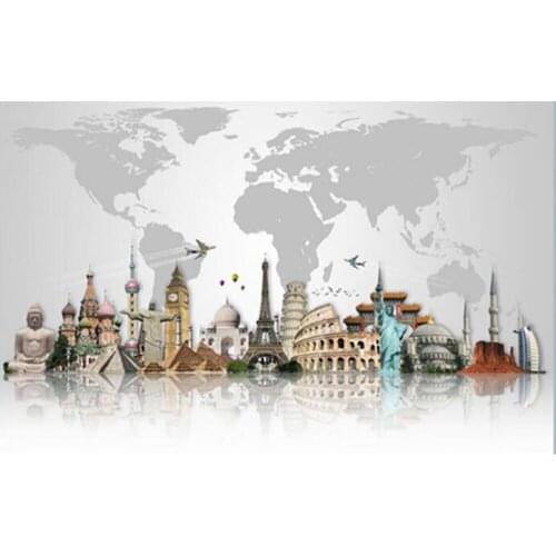 5D DIY Diamond Painting Diamond abstract Cross Stitch Square Diamond Buildings Big Ben Tower Map Full Diamond Embroidery Decor