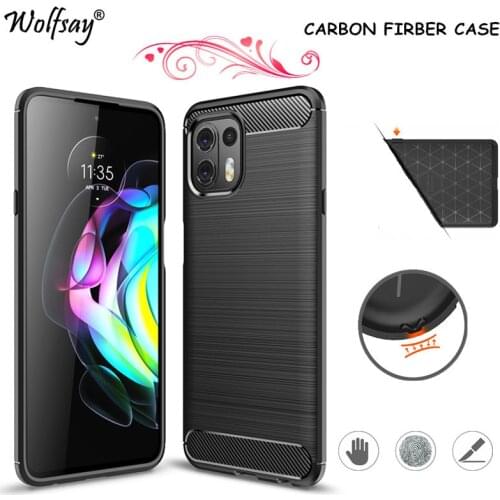 Carbon Fiber Cover For Motorola Edge 20 Lite Case Rubber Silicone Back Case For Motorola Edge 20 Lite Case For Moto Edge 20 Lite