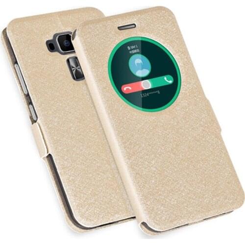 5.5inch open window For ASUS Zenfone 3 Zenfone3 ZE552KL Z012DE case Phone Cover Case Shell Leather flip case shell Back Cover