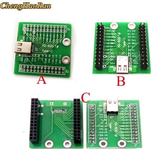 ChengHaoRan 1pcs USB3.1 Test Female Socket Type-c data cable test board Test Stand for huawei etc