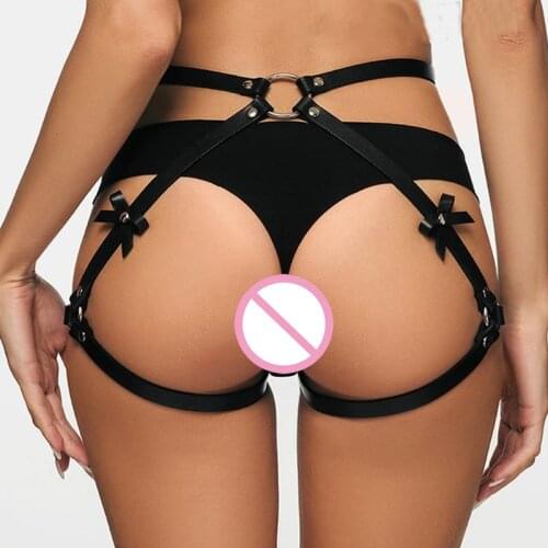 CKMORLS Women Bdsm Bondage Leather Sword Belts Harness Sex Toy Suit For Acceleration Goth Punk Erotic Adjustable Bandage Garter