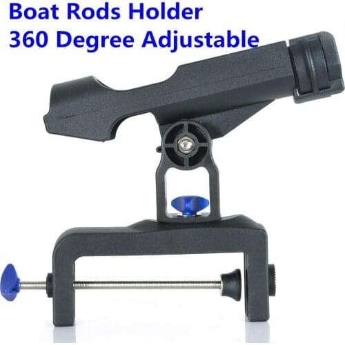 Fishing Rod Holder Boat Kayak Adjustable Swivel Side Mount Kits Tackle Boat Fishing Tools