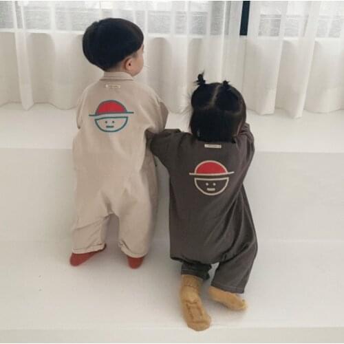MILANCEL baby rompers cartoon style baby boys jumpsuits infant girls play suit