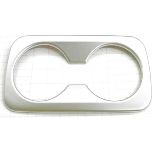 Fit For Hyundai Tucson 2015 2016 2017 Chrome Rear Seat Drink Cup Holder Trim Cover Interior Styling Bezel Frame Garnish Molding