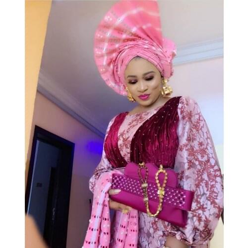 Embroidered African Guipure Cord Laces Fabrics for Party Sewing Water Soluble Lace Fabric with Stones Nigerian Net Lace APW3473B