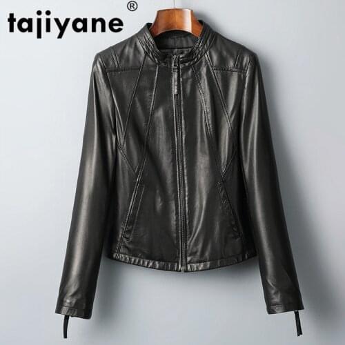 Real Leather Genuine Jacket Women Clothes 2021 Womens Fur Coat Korean Vintage Spring Autumn Sheepskin Coat Outwear Tops ZT2347