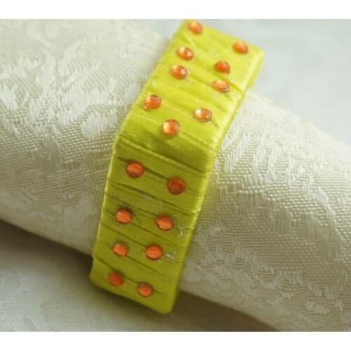 Diamond square wholesale napkin ring, wedding bulk napkin holder