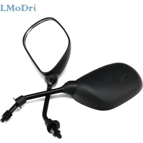 LMoDri 2pcs/lot Motorcycle Rear View Mirror Scooter Electrical Motor E-Bike Back Side Convex mirrors 8mm Universal Refit