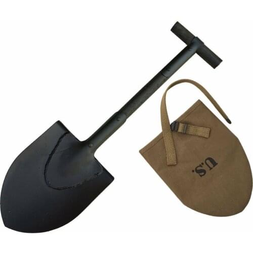 WWII WW2 US MILITARY AIRBORNE M1910 T-HANDLE SHOVEL OUTDOORS TOOL 22 INCH WITH COVER World military Store