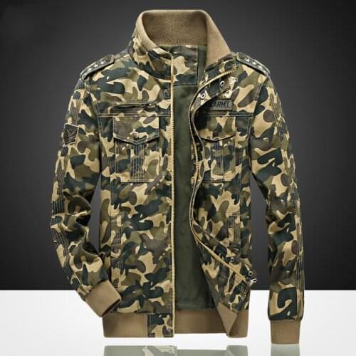 2020 New Camouflage Military Jacket Men Autumn Slim Fit Cotton Jackets Men Camo Army Coat Masculino Outdoor Cotton Plus size 6XL