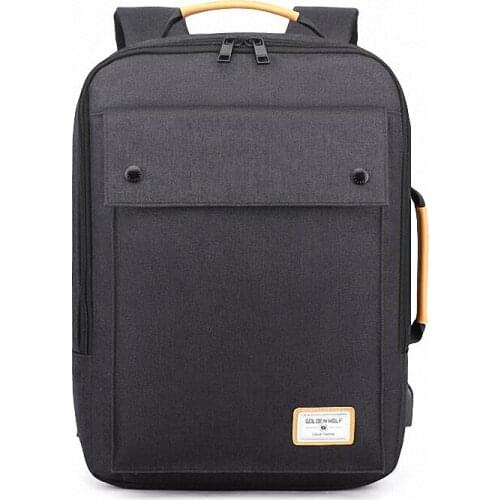 Men Backpack For 15 inches Laptop USB Backpack Large Capacity Fashion Stundet Backpack Water Repellent Rucksack LI-2739