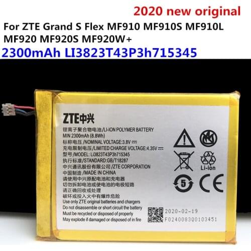 Original New 2000mAh Li3820T43P3h715345 For ZTE MF920 MF920A MF920S MF920TS MF920V MF920VS MF920W MF920W+ Battery