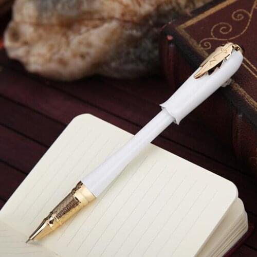 Picasso 986 Trend Greek Irene Pimio Fountain Pen Female Gift Bud White Cap Leaf Clip Iridium 0.38 Fit Office Financial Writing