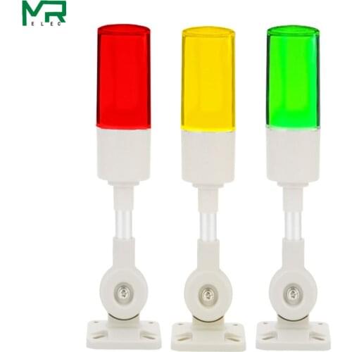 Led three-color warning lamp, machine tool signal indicator 220v24v, single-layer three-color, always on