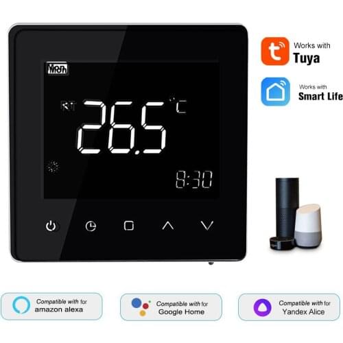 WiFi Smart Thermostat LCD Touch Screen Temperature Controller Electric / Water Heating Water/Gas Boiler Programmable Thermostat