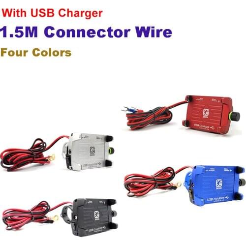 360 Degree Rotatable Bike Phone Stand GPS Holder Bracket Motorcycle Mobile Phone Holder Stands With USB Charger Stand