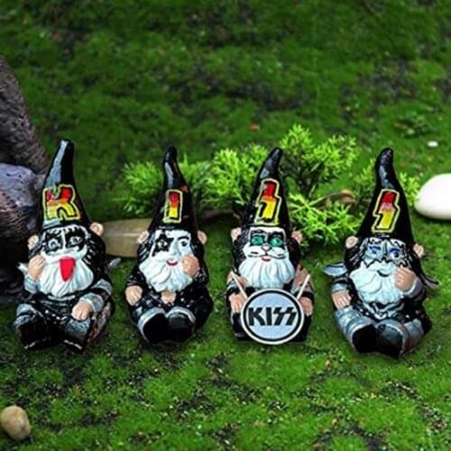 Funny Gnome Figurines Naughty Mini Resin Dwarf Statue Kiss Sign Garden Decorations For Home Outdoors Lawn Patio Yard Decor
