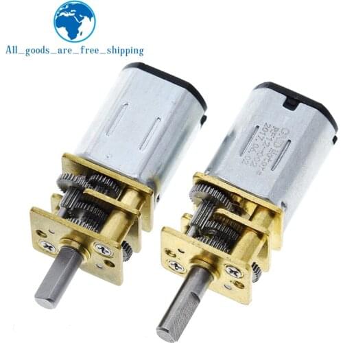 TZT DC 6V 30RPM 200RPM N20 Mini Micro Metal Gear Motor with Gearwheel DC Motors GA12-N20
