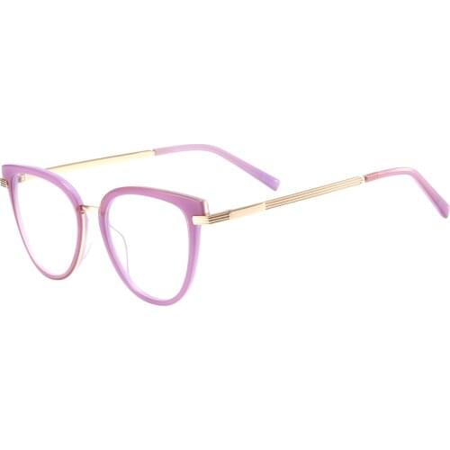 Men And Women Acetate Full Rim Cat Eye Colorful Spectacles Frame For Optical Lenses Myopia Reading Multifocal Progressive