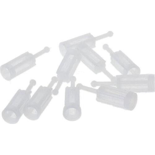 OOTDTY 10pcs Plastic Spray Filter Gravity Type Sprayer Pot Diameter 11mm Total Length 38mm Reduce Clogging Adapt to the of