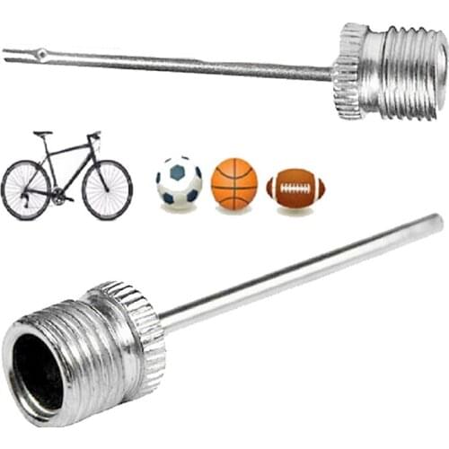 100 PCS Stainless Steel Pump Pin Sports Ball Inflating Pump Needle Football Basketball Soccer Inflatable Air Valve Adaptor