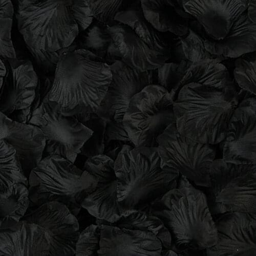 2000pcs/lot Black Silk Rose Petals For Wedding Party DIY Decorations Fashion Artificial Flower Silk Petals