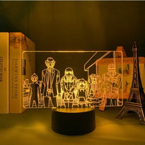 3d Lamp Anime High Rise Invasion for Bedroom Decoration Night Light Birthday Gift Room Decor Manga 3d Light High Rise Invasion