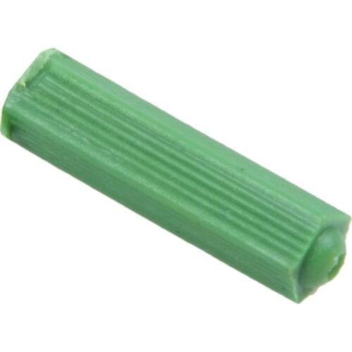 Best price 500 Pcs Green Masonry Screw Fixing Wall Anchor Plugs 6mm x 27mm