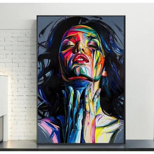 African Woman Abstract Oil Paintings Print on Canvas Art Posters And Prints Scandinavian Art Modern Pictures Home Wall Decor