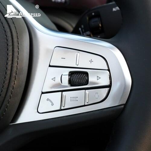 AIRSPEED for BMW 3 Series G20 330i 330e M340i Accessories Car Steering Wheel Button Sticker Door Lock AC Headlight Switch Cover