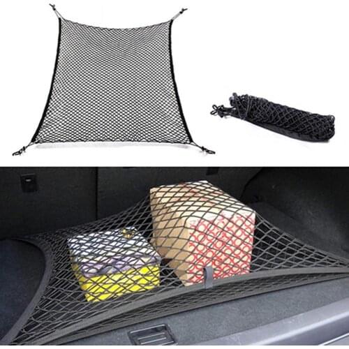 Car Cargo Net Lightweight with Four Hooks Polypropylene Fiber Universal Truck Net for Car Roof Interior Accessories