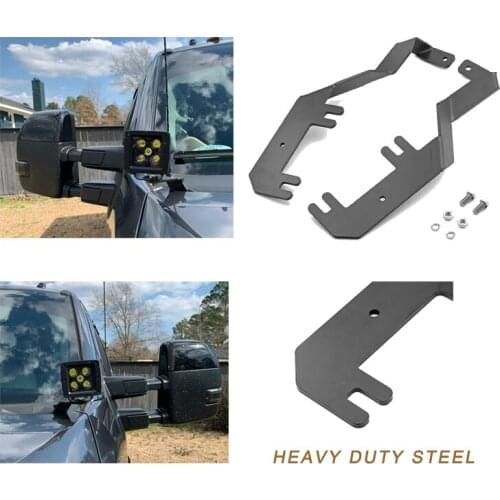 Car Accessories For Ford F250 F350 F450 F550 Super Duty 2017-2019 Hood Hinge Led Lights Pod Side View Bracket