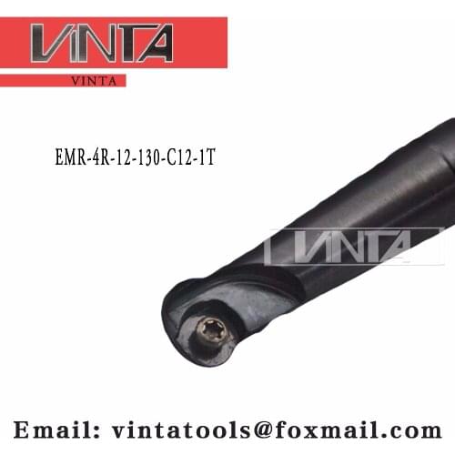 Free shipping EMR-4R-12-130-C12-1T Indexable Milling cutter mold milling tools matched cnc carbide inserts RPMW0802MO