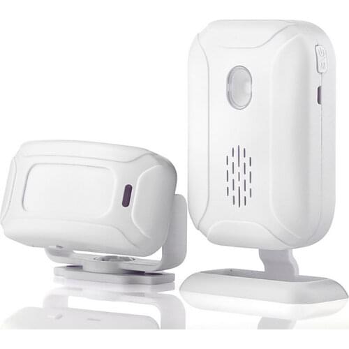 Wireless Split Welcome Motion Sensor Alarm Doorbell Door Open Chime Entry Alarm with Long Range Receiver, 5 Modes for Shop Store