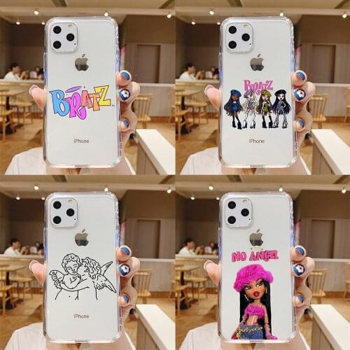 Brand Doll Bratz letters Cover angel baby Phone Case for IPhone 12 Mini 6 6S 7 8 SE Plus X XS XR 11 Pro Max Coque silicone Funda