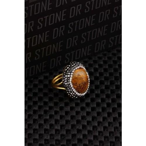 DR Stone Natural Agate Rings for Women 20 AR488 123162108