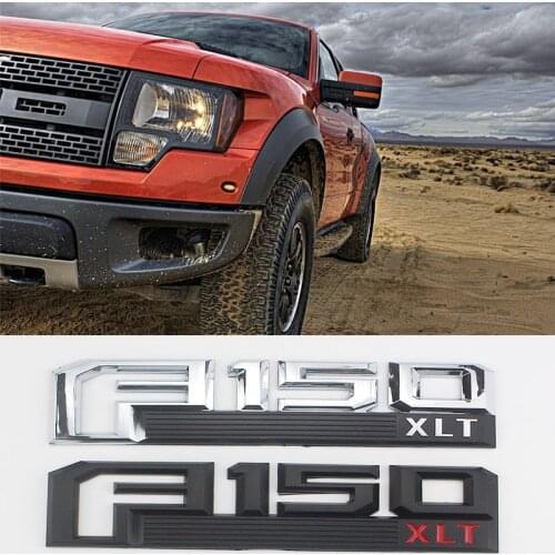 For Frod Car F150 LARIAT F-150 XLT Rear Tail Trunk Fender Door Emblem Badge Side Sticker Decal Ford F150 F-150 Car Accessories