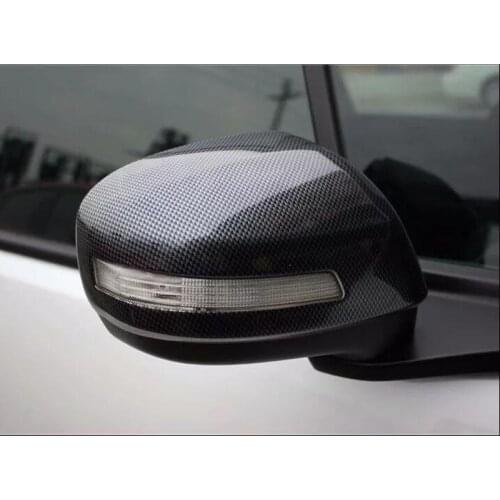 For Honda JADE 2013-2017 2PCS Carbon Fiber ABS Chrome Car Side Door Rearview Mirror Cover Trim Moldings Car Styling