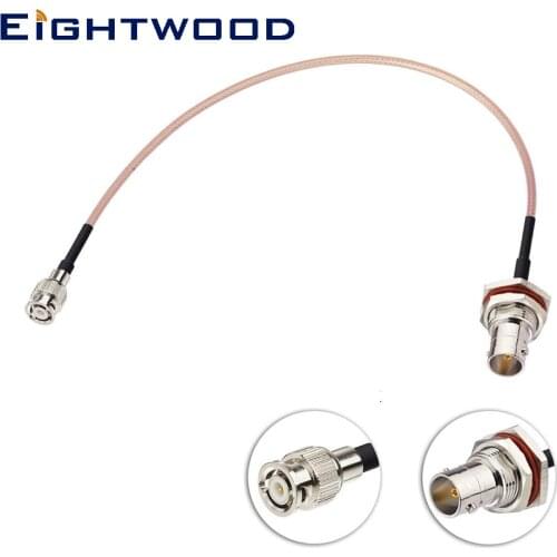 Mini BNC Male to BNC Female Bulkhead Mount 75 Ohm Video SDI Cable 30cm for HD SDI 3G SDI Recorder Camera Monitor Converter