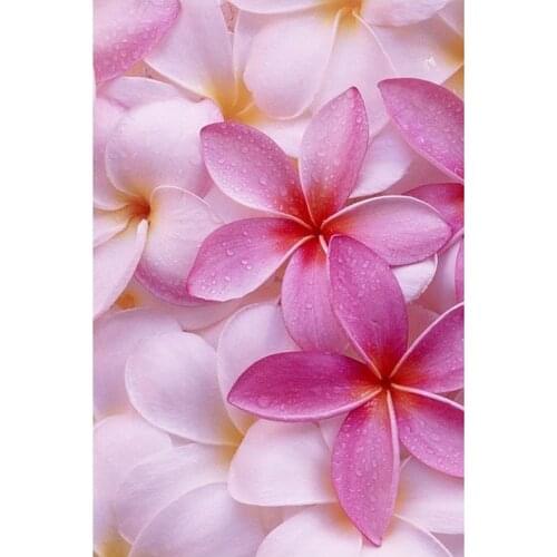 Plumeria rubra flower DIY Diamond Painting pink flowers Diamond Embroidery Cross Stitch sea fish Rhinestone Mosaic Painting