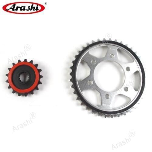 Arashi Drive Sprocket Kit For KAWASAKI ZX10R ZX-10R / Ninja1000 / ZX1000 2004 2005 Gear Chain Sprocket 525 Front 17T Rear 39T