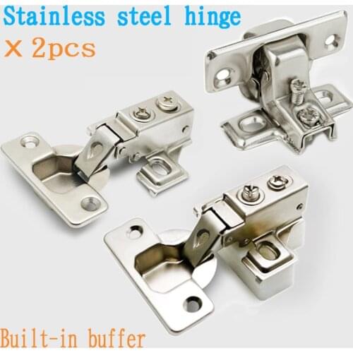 Stainless steel short arm narrow side plate hinged cabinet door damping buffer mini mini-mini aircraft pipe spring hinge