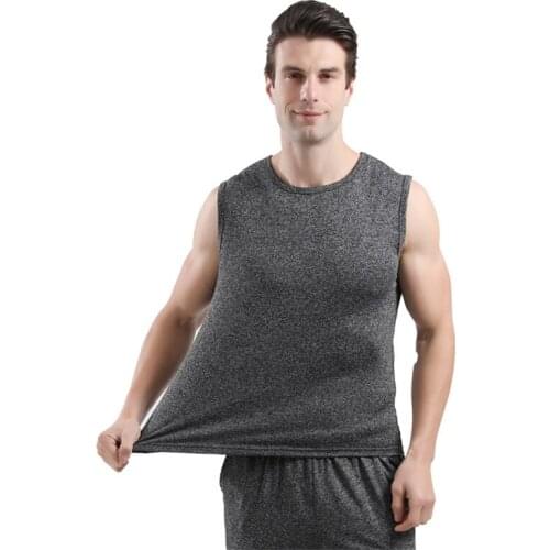 Summer U-Neck Thin Stretch Large Loose Perspiration Quick Drying Mens Tank Plus Size 7XL Tops Tees Home Male Sport Vests