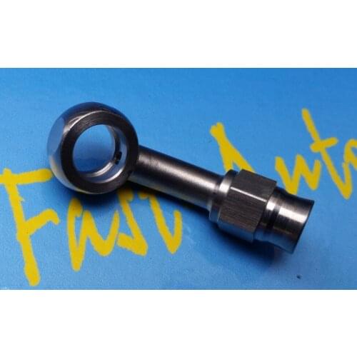 Reusable Stainless Steel Banjo Adaptor 10.2mm to 3/8-24unf AN3 3an 45 Degree 45degree ptfe tpfe brake hose Fitting ends