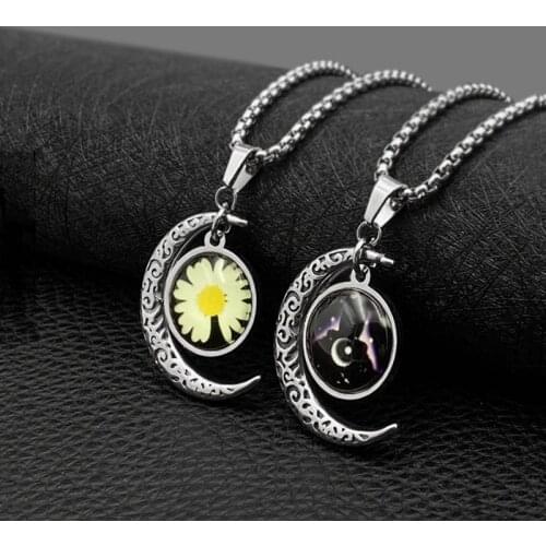 Fashion twelve constellation titanium steel luminous pendant student couple wild street pendant hot sale