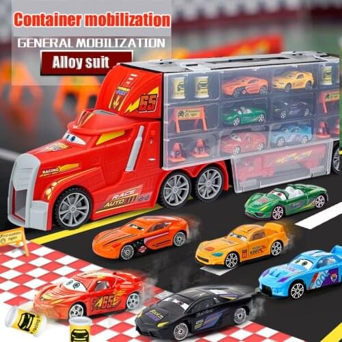 Set Disney Pixar Car 3 Lightning McQueen Jackson Storm Mack Uncle Truck 1:64Diecast Metal Car Model Toy Boy Christmas Gift