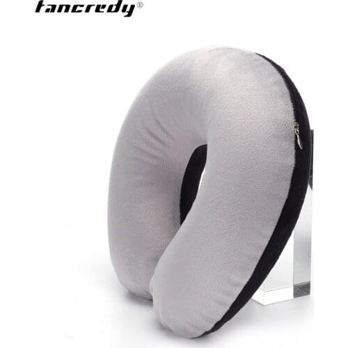 Inflatable Neck Pillow Car Seat Neck Support Portable Car Air Neck Pillow U Shaped Headrest Soft Travel Pillow Auto Interior