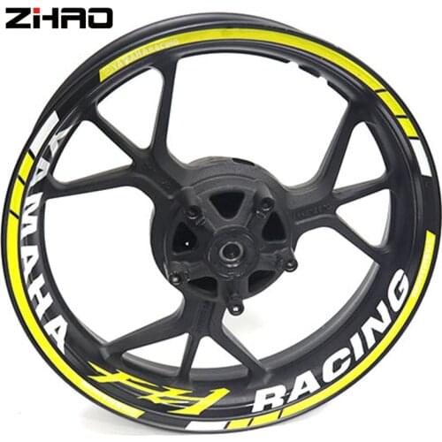 Wheel stripe sticker moto combination waterproof super decal motorcycle fashion tire film for Yamaha FZ1 fz1